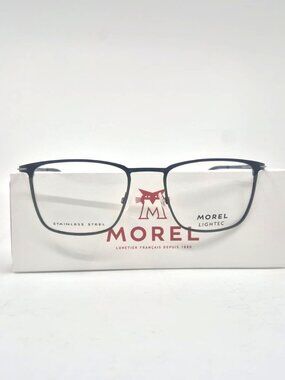 MOREL Lightec 30320L NV12 55mm Black and Green New Eyeglasses Made in France